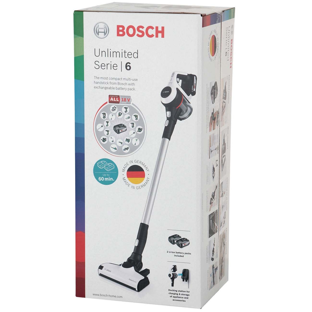 Пылесос bosch unlimited series 6