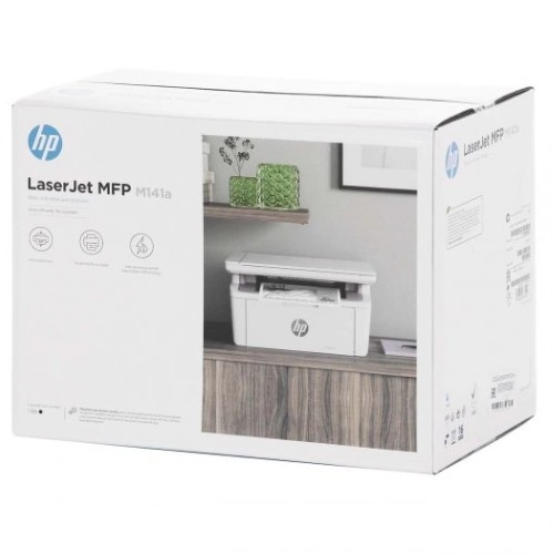 МФУ лазерное HP LaserJet MFP M141a, ч/б, A4, белый