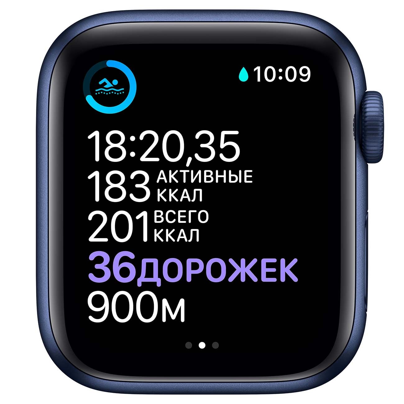 Смарт-часы Apple Watch S6 40mm Blue Aluminum Case with Deep Navy Sport Band (MG143RU/A)